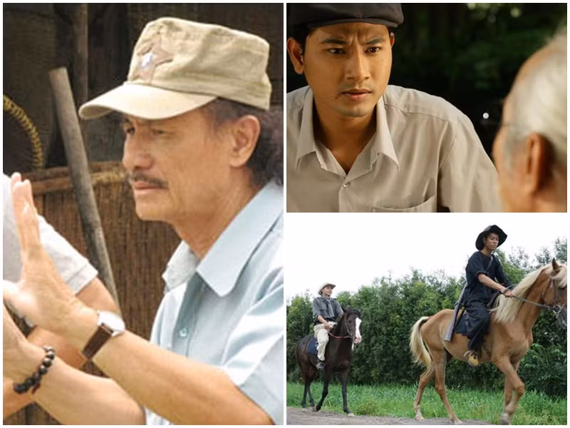 Hình ảnh đạo diễn Lê Cung Bắc trên phim trường "Vó ngựa trời Nam". Ảnh: Người lao động