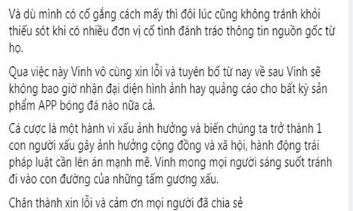 Cong Vinh len tieng khi bi to quang cao app ca do bong da-Hinh-3