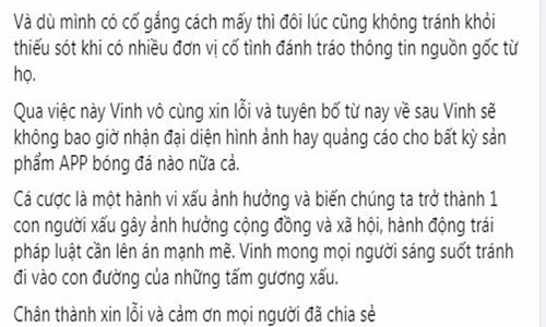 Cong Vinh len tieng khi bi to quang cao app ca do bong da-Hinh-3