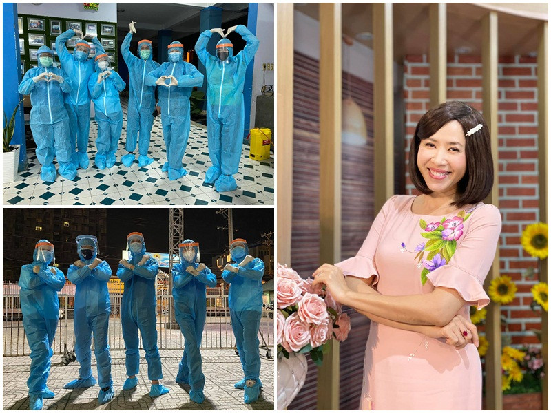 Trong những ngày đầu TP.HCM thực hiện giãn cách, MC Quỳnh Hoa cùng một số nghệ sĩ như Hoàng Phi Kha, MC Quốc Bình, Phương Thảo, Huỳnh Như trở thành tình nguyện viên hỗ trợ chống dịch COVID-19. Theo Quỳnh Hoa, nhóm dậy lúc 7h sáng và kết thúc công việc vào khoảng 3h sáng hôm sau.