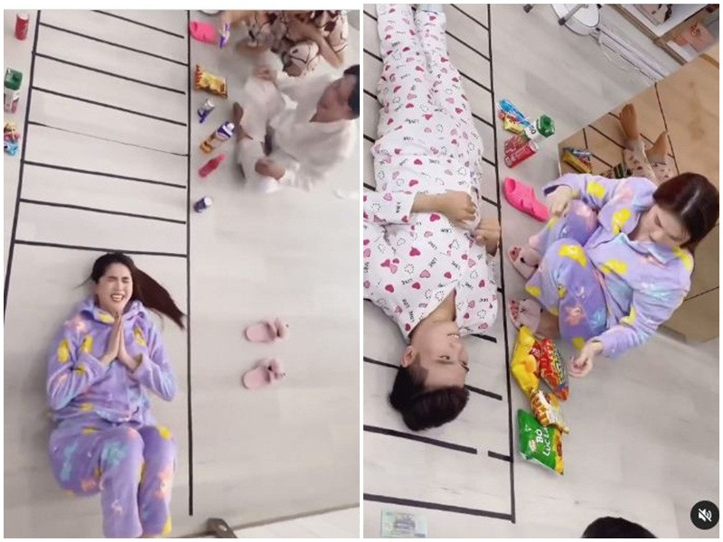 Ngọc Trinh cùng hội bạn bày trò vui ở biệt thự ngày giãn cách.