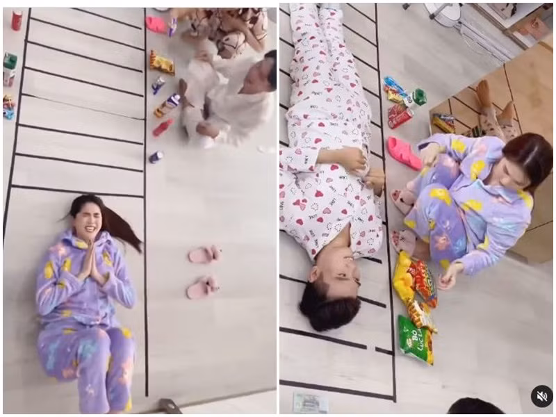 Ngọc Trinh cùng hội bạn bày trò vui ở biệt thự ngày giãn cách.