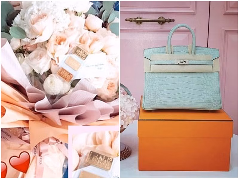 Bạn trai của Ngọc Trinh trong khoảng thời gian từ năm 2017 đến năm 2019 cũng là đại gia. Dịp sinh nhật năm 2018, Ngọc Trinh khoe loạt đồ hiệu trị giá tới 4 tỷ đồng. Cô thừa nhận trong những món quà đó có một phần được bạn trai hỗ trợ mua sắm. Dịp Valentine 2019, Ngọc Trinh bất ngờ nhận bó hoa cùng ba cây vàng từ bạn trai bí mật.