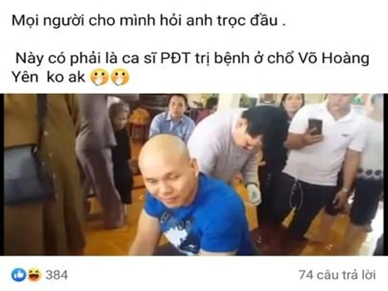Phan Đinh Tùng lại bị khui clip từng đến ông Võ Hoàng Yên chữa căn bệnh thoát vị đĩa đệm. Trả lời Saostar, nam ca sĩ từ chối chia sẻ về việc liệu anh được ông Yên chữa hết bệnh hay không. Ảnh: Vietnamnet