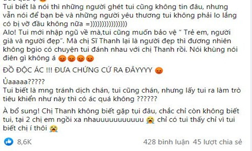 Khanh Van - Si Thanh len tieng ve tin don suyt choang nhau-Hinh-3