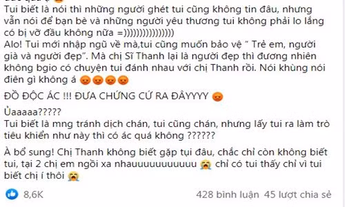 Khanh Van - Si Thanh len tieng ve tin don suyt choang nhau-Hinh-3