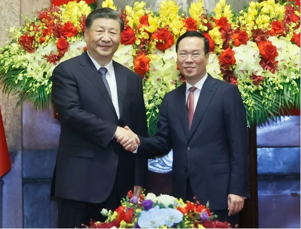 Chu tich nuoc Vo Van Thuong hoi dam Tong Bi thu, Chu tich nuoc Trung Quoc Tap Can Binh