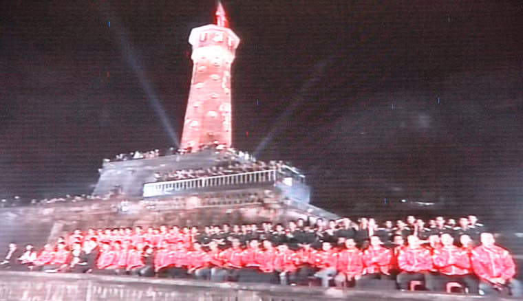 Hình ảnh tại điểm cầu truyền hình Thủ đô Hà Nội.