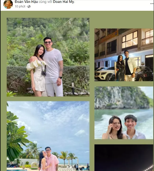 Sau bao ngày tháng ''úp mở'', mới đây Đoàn Văn Hậu chính thức công khai loạt ảnh tình tứ bên Doãn Hải My như lời thông báo về mối quan hệ của họ.