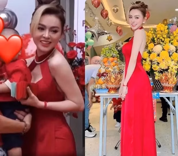 Trong ảnh, hot girl bán hàng nổi đình đám Sài thành diện chiếc áo 2 dây, show cận làn da căng bóng.