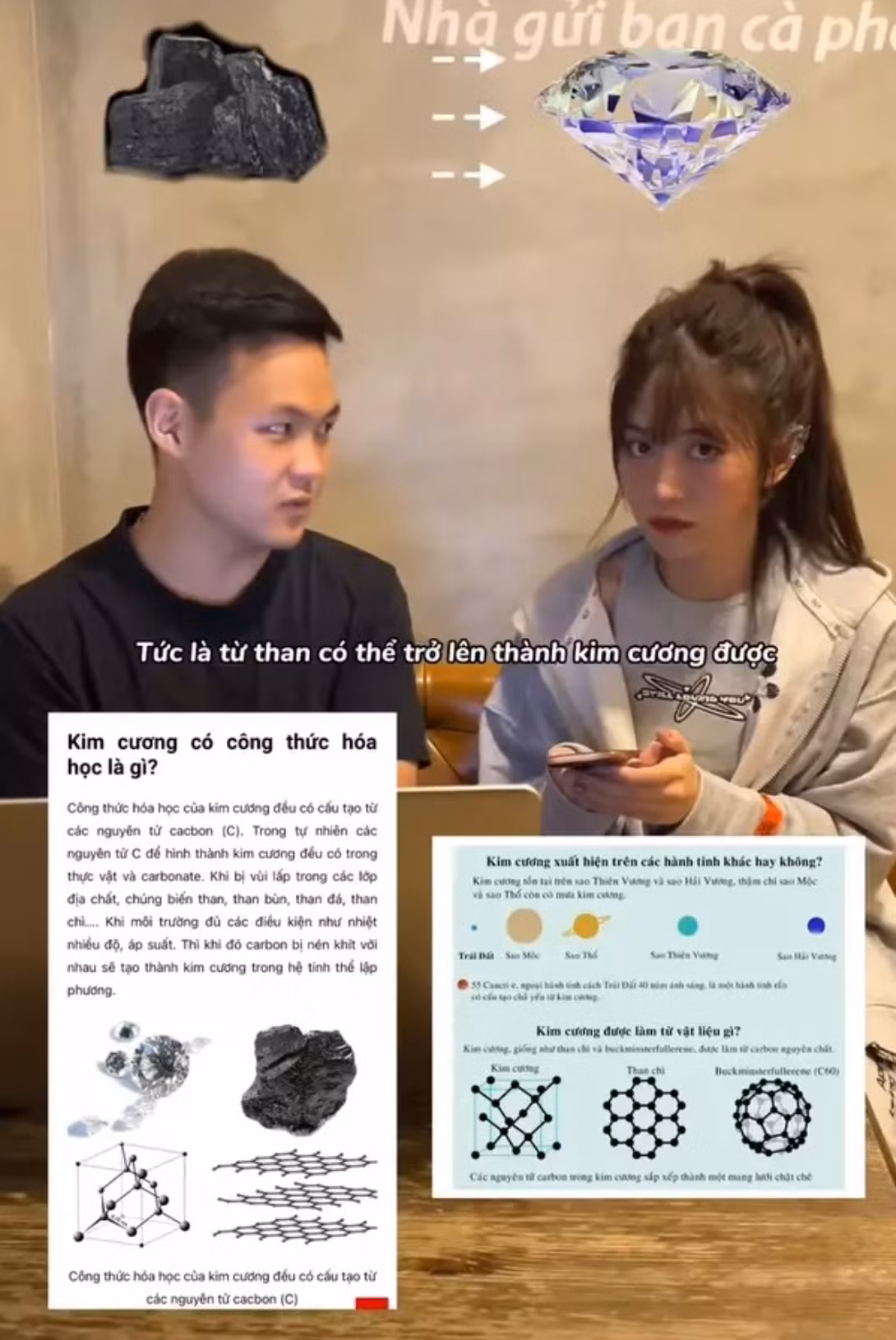 Ngoài kiến thức của nhân vật, Lê Bống còn đưa thêm nhiều minh chứng trong sách giáo khoa để kiểm chứng.