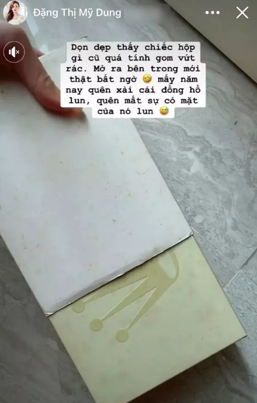 Mới đây, trên trang cá nhân, người đẹp chia sẻ hài hước về việc suýt gom đi vứt chiếc đồng hồ Rolex trị giá lớn vì tưởng... rác.