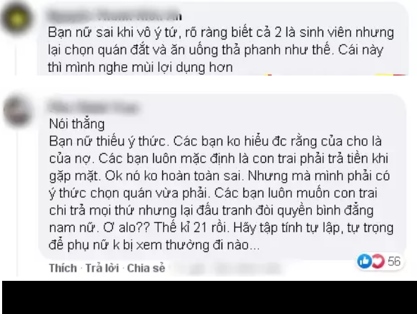 Chuyện sẽ không có gì khi chàng trai chia sẻ bạn gái kia không đóng góp một đồng nào, mà đổi lấy chỉ một lời chúc ngủ ngon thôi ư? Sau hôm ấy, anh chàng chẳng dám nhắn tin nói chuyện nữa bởi tự thấy mình không đủ "nhiệt".