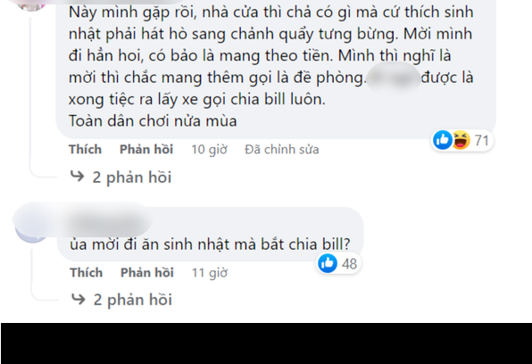 Phần lớn cư dân mạng đều chỉ trích người bạn thân tổ chức sinh nhật thực dụng, tham lam và hành vi của chủ nhân bài viết đã hết mức lịch sự rồi.