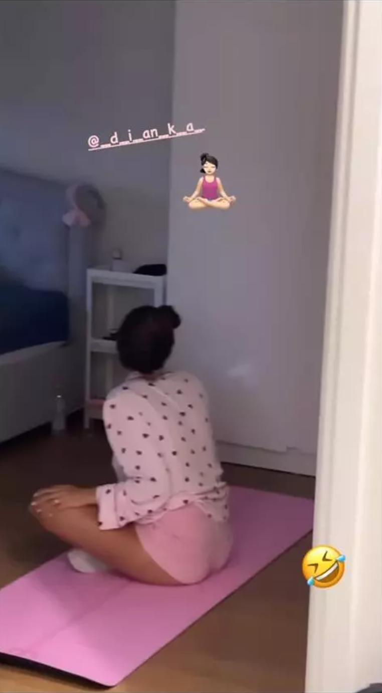 Có thể thấy nàng mẫu Tây đã tăng cân rõ rệt trong loạt khoảnh khắc đời thường này.