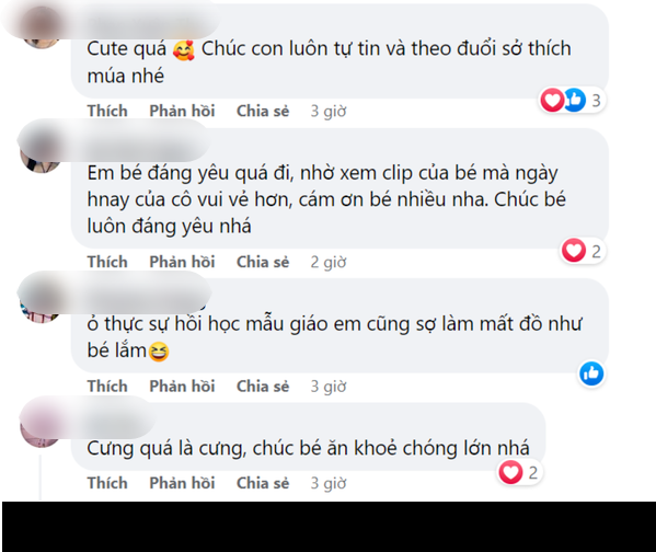 Nhiều cư dân mạng đã “đổ gục” trước sự đáng yêu của cô nhóc khi vừa khóc, vừa múa. Ảnh: Chụp màn hình