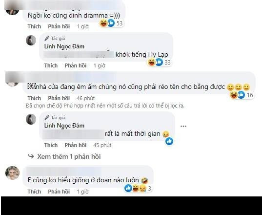 Dưới dòng chia sẻ, nhiều bạn bè thân thiết, đồng nghiệp ra sức động viên Linh Ngọc Đàm. Hầu hết đều cho rằng nhân vật trong tin đồn trên không phải Đàm tổng.