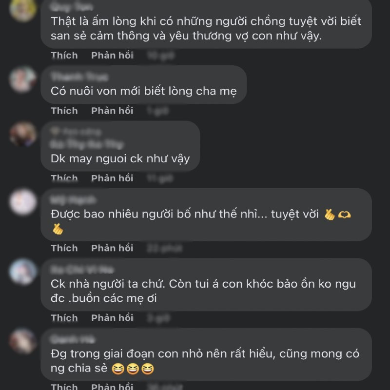 Dưới đoạn clip không ít cư dân mạng để lại bình luận khen ngợi hành động ấm áp của người chồng, đồng thời ghen tị với bà vợ đã tìm được đúng người.