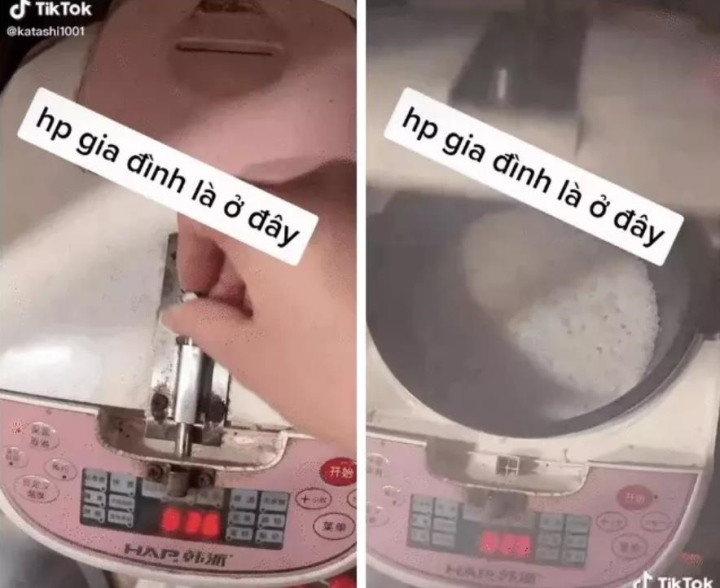 Mặc dù bữa ăn đã dọn đến nơi, chỉ cần thêm một bước là xới cơm nữa thôi thì nhiều gia đình lại rơi vào khoảnh khắc im lặng do cắm cơm quên không bật nút.