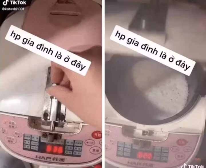 Mặc dù bữa ăn đã dọn đến nơi, chỉ cần thêm một bước là xới cơm nữa thôi thì nhiều gia đình lại rơi vào khoảnh khắc im lặng do cắm cơm quên không bật nút.