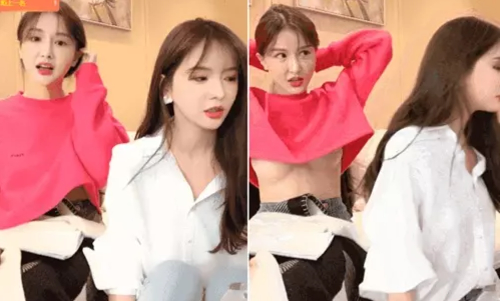 Một streamer người Trung Quốc diện áo croptop tôn dáng. Khi đưa tay lên buộc tóc cô đã gặp sự cố trang phục. Bên cạnh người đồng cảm, có người cho rằng đây là chiêu trò để người đẹp thu hút thêm người xem livestream bán hàng.