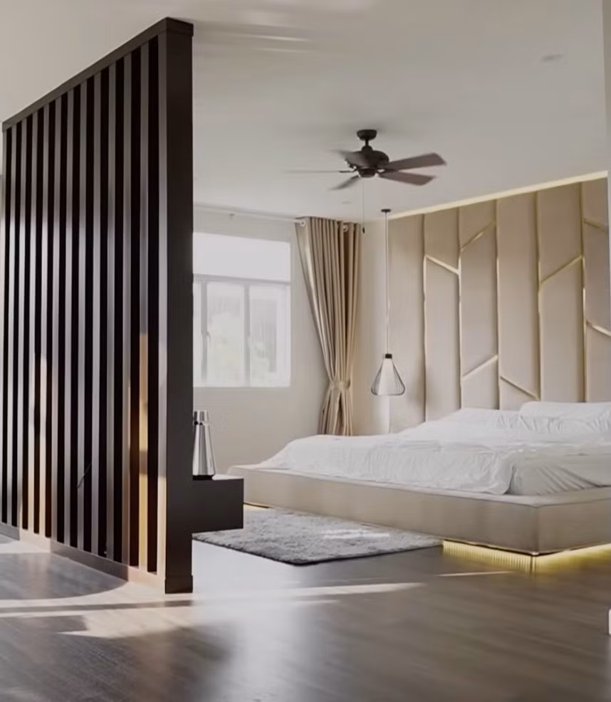 Tại không gian này hot girl Xoài Non cũng xuất hiện để giới thiệu với người hâm mộ nơi nghỉ ngơi của mình.