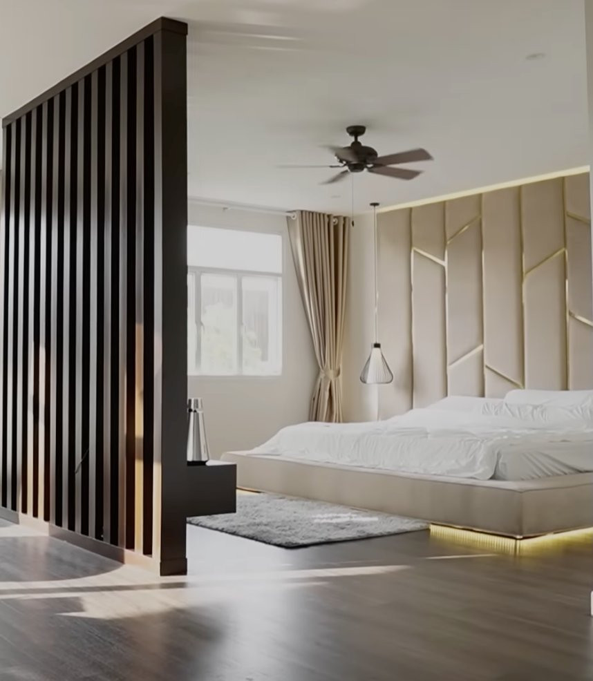 Tại không gian này hot girl Xoài Non cũng xuất hiện để giới thiệu với người hâm mộ nơi nghỉ ngơi của mình.