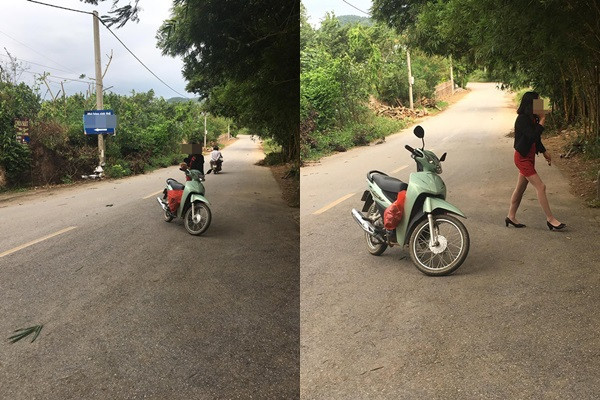 Lại thêm một trường hợp dừng xe giữa đường rồi vào lê đường làm việc riêng. Ảnh: Tổng hợp