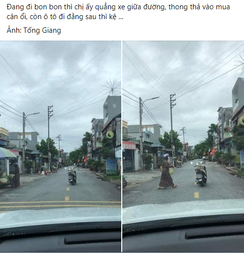 Mới đây hình ảnh một người phụ nữ đỗ xe giữa đường, thong thả vào mua ổi đã khiến cư dân mạng không khỏi ngán ngẩm.