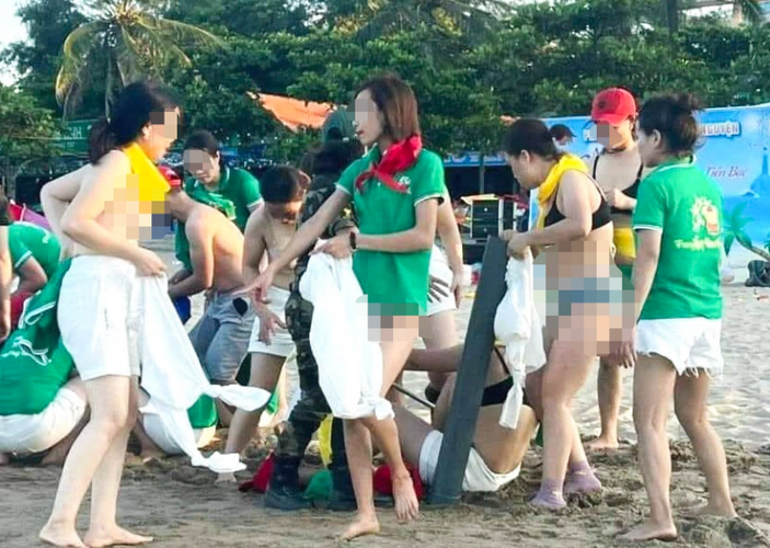 Nhiều người cũng lên tiếng bức xúc về các trò chơi phản cảm trong chương trình team building của nhiều tổ chức từ trước tới nay. Ảnh: Chụp màn hình