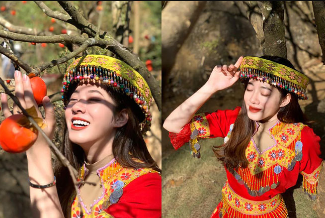 Đào Thị Minh Phương (sinh năm 2001) cũng là gái xinh dân tộc gây chú ý. Được biết cô đang là sinh viên năm 3 ngành Kinh tế đối ngoại, ĐH Ngoại thương.