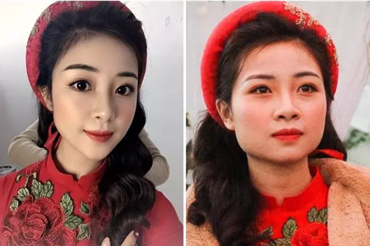 Trước đó, Nhật Linh từng nhiều lần bị săm soi nhan sắc tự đăng - được "tag'' khác một trời một vực.