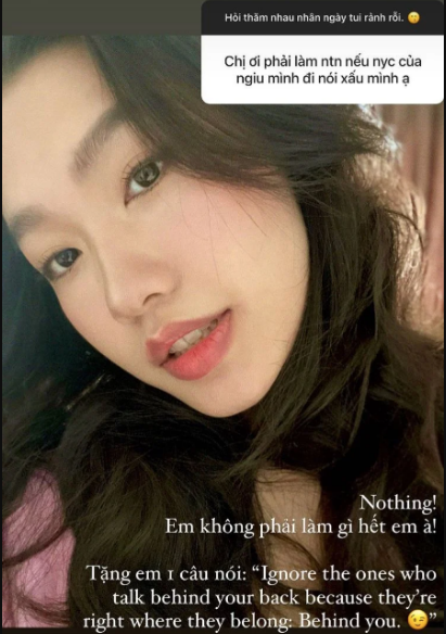 Cụ thể, khi được hỏi về việc "đem người yêu cũ ra so sánh với mình", người đẹp cho hay cô không bao giờ so sánh bản thân với người khác, đặc biệt là người yêu cũ của bạn trai, bởi đây là một hành động thừa thãi, khập khiễng và phi lý.