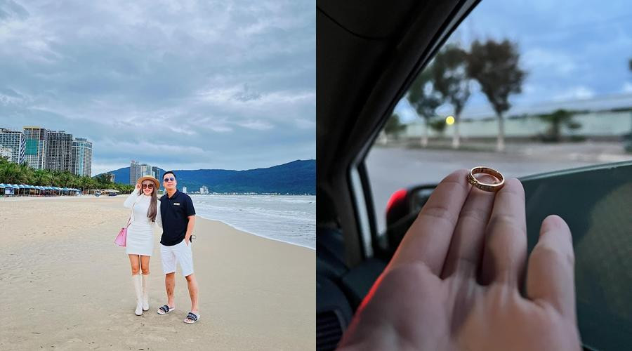 Bà xã Lê Hoàng bày tỏ với chồng: "Hôm nay là ngày đặc biệt 22/2/2022, cũng là ngày 2 đứa va vào nhau. Hỏi ngày tụi em cưới em không nhớ chứ ngày 'ấy nhau' thì nhớ. 2 mảnh ghép kết hợp. Cãi nhau từ lúc mới quen cho đến khi hiện tại. Nhưng có điều quan trọng mỗi khi 2 đứa gặp khó khăn, cả hai đều có sự lựa chọn tốt hơn nhưng vẫn luôn nghĩ cho nhau. Mong ước sẽ cùng nhau đi đến hết đoạn đường. Love you".