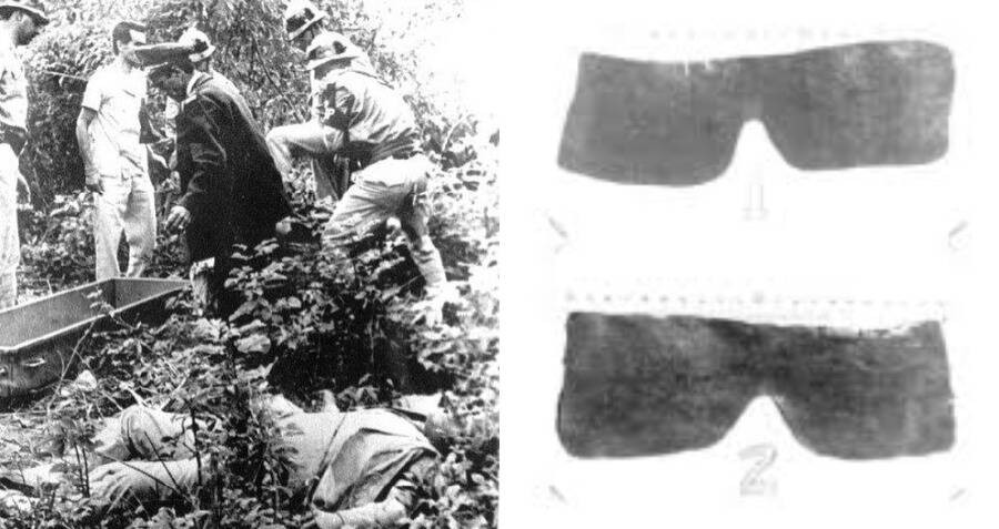 Các nhà điều tra đặc biệt chú ý đến chi tiết trên mặt của 2 nạn nhân có đeo mặt nạ bằng chì kỳ lạ.