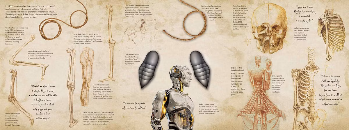 Vì vậy, robot của da Vinci bắt chức những chuyển động thông qua một hệ thống gồm ròng rọc, bánh răng, dây cáp, cần quay tay.