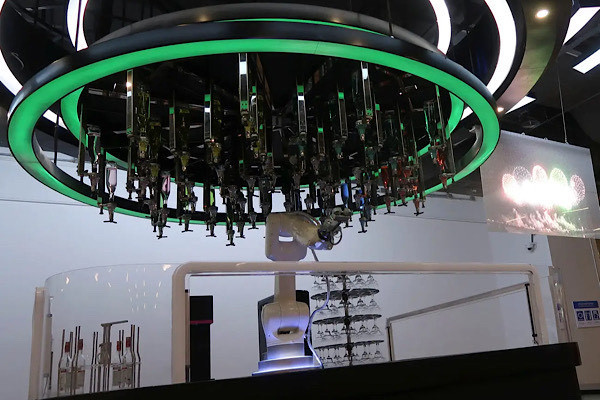 Một số loại robot của Trung Quốc cung cấp dịch vụ vận chuyển hành lý, hỗ trợ vận động viên, huấn luyện viên... Thêm nữa, hệ thống robot thông minh được triển khai tại nhiều địa điểm thi đấu cũng như các khu danh lam thắng cảnh. Robot bartender có thể pha chế hơn chục loại cocktail có cồn lẫn không cồn và robot bán kem nhận được nhiều sự quan tâm của công chúng.