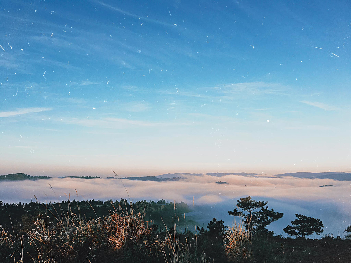 Bạn có thể cắm trại qua đêm giữa khung cảnh đất trời hoang sơ, cùng mở tiệc nướng để tiện chờ đến sáng mai săn mây và đón bình minh. Ảnh: Hoa Nguyễn