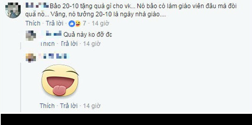 Thậm chí, có những ông chồng ngây thơ tưởng nhầm ngày Phụ nữ Việt Nam là ngày nhà giáo.
