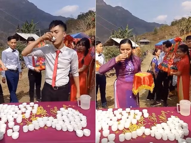 Không ít lần mạng xã hội chia sẻ các tình huống thách đố “dở khóc dở cười” của nhà gái khiến chú rể được một phen “cười ra nước mắt”.