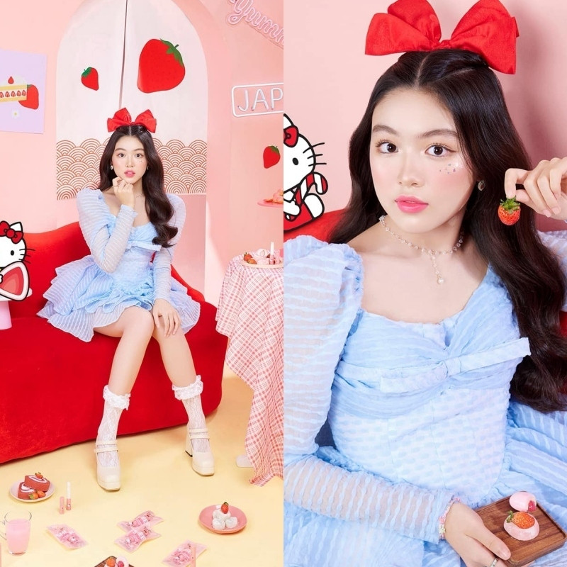 Ở tuổi 16, cô bé đã ra dáng "con nhà nòi" và được netizen mong sẽ bước chân vào showbiz trong tương lai.