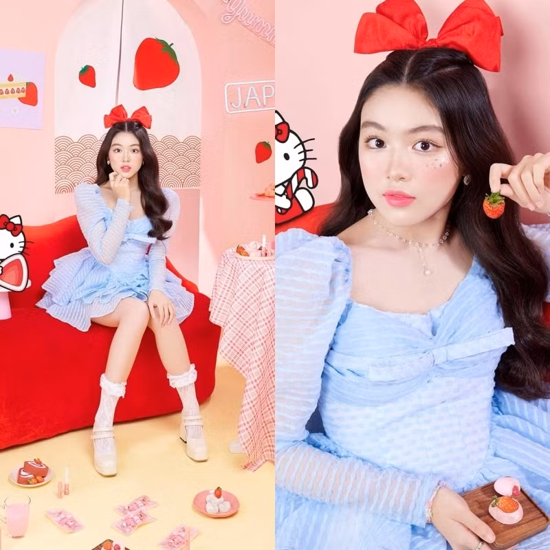 Ở tuổi 16, cô bé đã ra dáng "con nhà nòi" và được netizen mong sẽ bước chân vào showbiz trong tương lai.