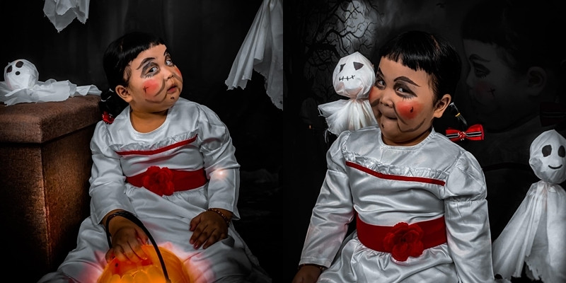 Búp bê Annabelle này chỉ thấy dễ thương chứ đâu còn đáng sợ.