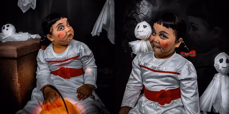 Búp bê Annabelle này chỉ thấy dễ thương chứ đâu còn đáng sợ.