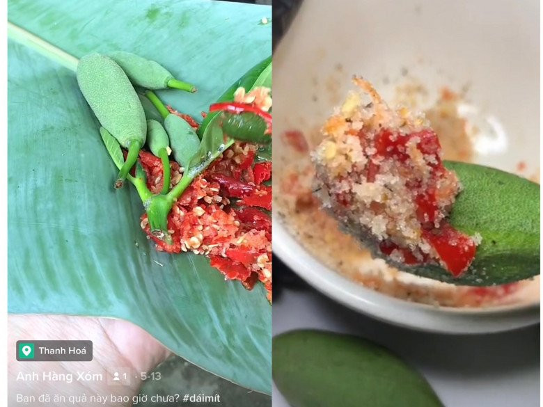 Trong hai loại quả mít đực và mít cái thì mít cái sẽ phát triển thành những quả mít to còn mít đực sẽ rụng xuống. Mít đực rụng xuống lại trở thành đặc sản của rất nhiều trẻ nhỏ ở quê và đến tận bây giờ món ăn tuổi thơ này vẫn là “cực phẩm” với nhiều bạn.