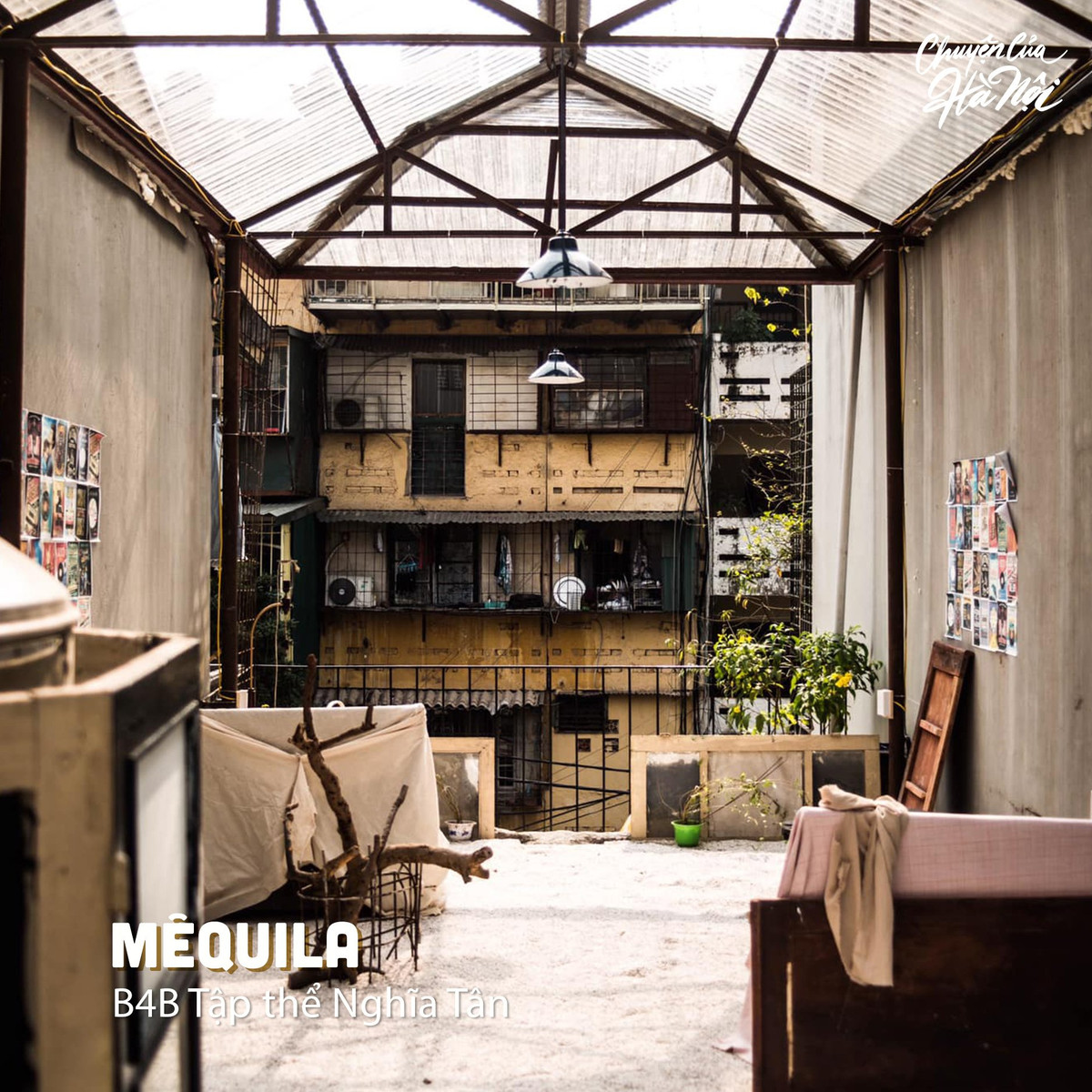 Một địa điểm cho những quán cà phê mang tâm hồn nghệ sĩ đó chính là Mêquila. Ảnh: Chuyện của Hà Nội