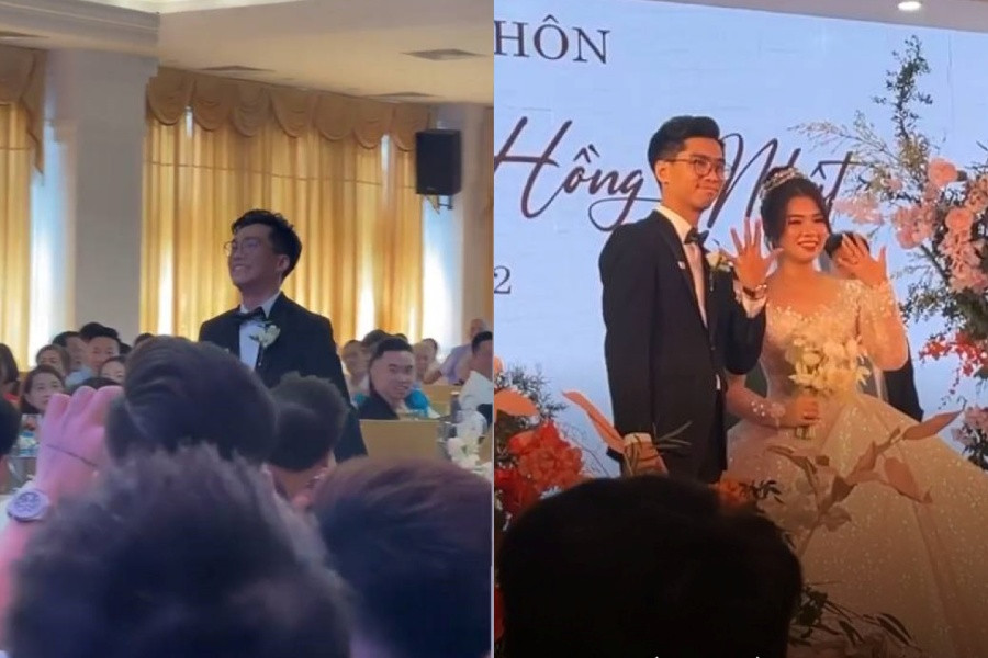 Trong ngày vui của mình, nam streamer PewPew diện vest bảnh bao khác với hình ảnh khi livestream.