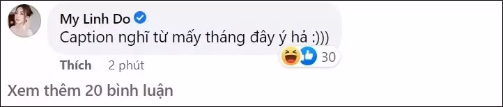 Dưới phần bình luận, Đỗ Mỹ Linh gây chú ý khi trêu chọc hôn phu: "Caption nghĩ từ mấy tháng đây ý hả?". Những dòng trạng thái qua lại của cặp đôi càng khiến cư dân mạng thích thú.