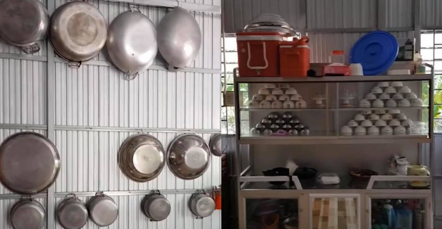 Xoong, nồi được xếp từ lớn tới nhỏ khiến nhiều người đã con mắt.