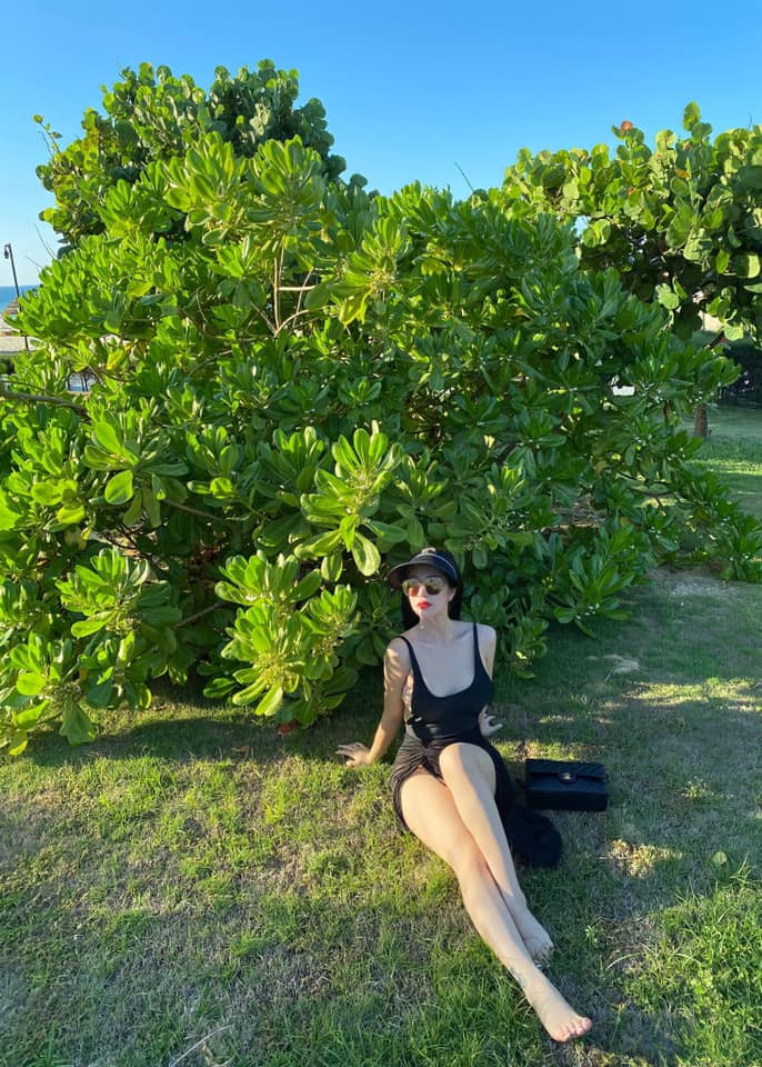 Là mẹ một con song vóc dáng, thần sắc của Vân Navy vẫn không khác gì so với ngày còn độc thân.